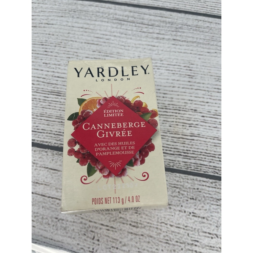 Yardley‎ London Limited Edition Soap Bar W/ Frosted Grandberry:4.0oz